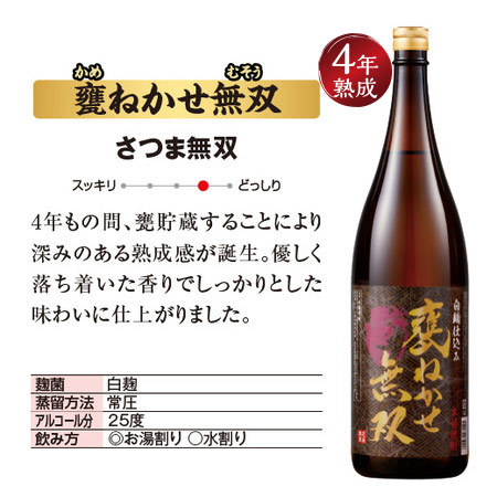 ≪５８％ＯＦＦ！！≫特割！薩摩五蔵長期熟成いも焼酎飲みくらべ一升瓶５本組＜第３弾＞