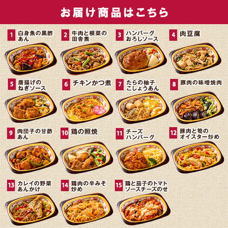 宅菜便　ぬくもり一菜お試し３０食（Bセット）