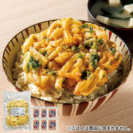 海老とイカのかき揚げ丼の具６食