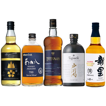 酒蔵こだわりのブレンデッドウイスキー ５本組＜第二弾＞