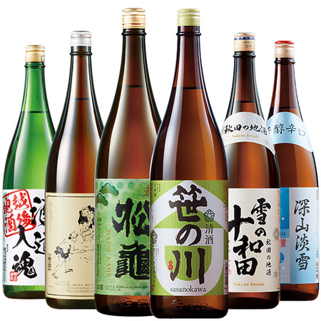 ≪５２％ＯＦＦ！≫特割！本場新潟・東北の地酒飲みくらべ一升瓶６本組＜第１０弾＞
