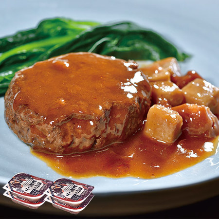 大船渡港町のととバーグ：さば×デミソース