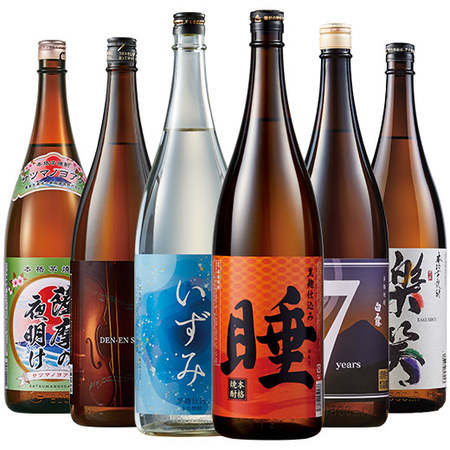 ≪５１％ＯＦＦ ！≫鹿児島６酒蔵の「黒」芋焼酎一升瓶６本組