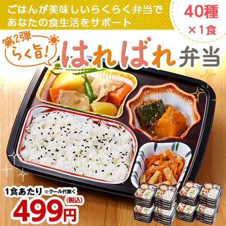 第２弾らく旨はればれ弁当４０種 ABCＤセット【お試し単品】
