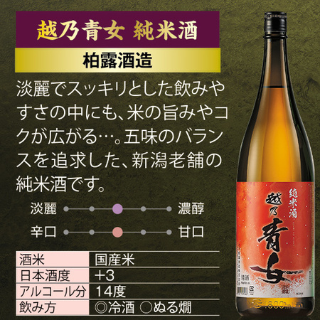 ≪５２％ＯＦＦ！≫特割！越乃六蔵純米酒飲みくらべ一升瓶６本組＜第２弾＞