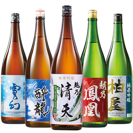 ≪５１％ＯＦＦ！≫特割！越乃五蔵純米吟醸飲みくらべ一升瓶５本組＜第２弾＞