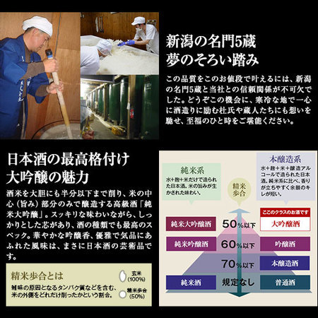 ≪５１％ＯＦＦ！≫特割！越乃五蔵大吟醸飲みくらべ一升瓶５本組＜第４弾＞