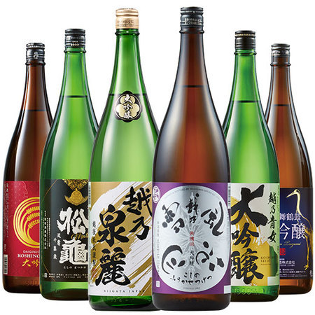 ≪５２％ＯＦＦ！≫特割！越乃六蔵大吟醸飲みくらべ一升瓶６本組＜第４弾＞