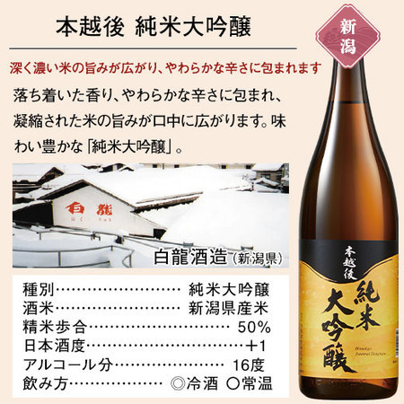 ≪５４％ＯＦＦ！≫特割！６酒蔵の純米大吟醸飲みくらべ一升瓶６本組＜第６弾＞