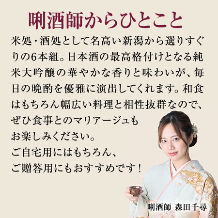 ≪５５％ＯＦＦ！≫特割！越乃六蔵純米大吟醸飲みくらべ一升瓶６本組＜第４弾＞