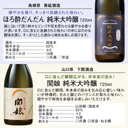 ≪５２％ＯＦＦ！≫特割！全国１０酒蔵純米大吟醸飲みくらべ１０本組＜第２弾＞