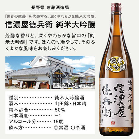 ≪５０％ＯＦＦ！≫特割！全国純米酒づくし一升瓶５本組