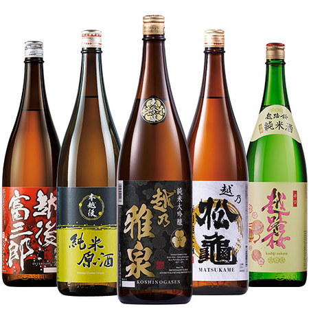 ≪５２％ＯＦＦ！≫特割！新潟純米づくし一升瓶５本組＜第２弾＞