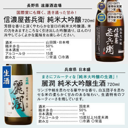 ≪５１％ＯＦＦ！≫全国純米づくし　720ml　１０本組