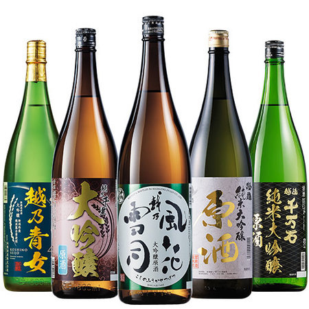 ≪５０％ＯＦＦ！≫特割！越乃五蔵プレミアム原酒飲みくらべ一升瓶５本組