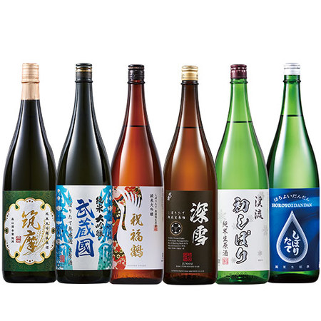 まとめて6蔵しぼりたて新酒生原酒飲みくらべ一升瓶６本組