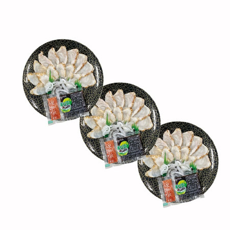 天然まふくのたたき刺し盛り３皿