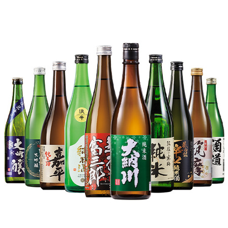 ≪ＷＥＢ限定！５０％ＯＦＦ！≫特割！全国１０酒蔵の大吟醸入り地酒飲みくらべ７２０ｍｌ　１０本組