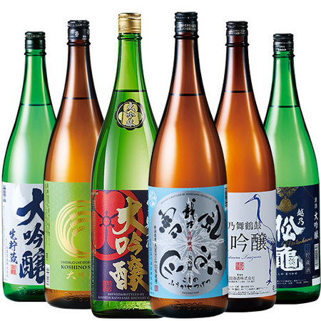 訳アリ越乃六蔵大吟醸生貯蔵一升瓶６本組＜第２弾＞