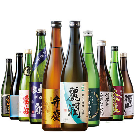 ≪５７％ＯＦＦ！≫受賞酒＆純米大吟醸入り！全国１０酒蔵の地酒１０本組〈第２弾〉