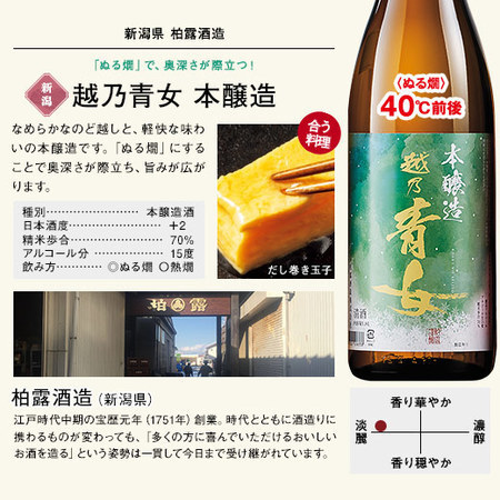 ≪ＷＥＢ限定★在庫販売！６８％ＯＦＦ！≫越乃青女　本醸造　６本組