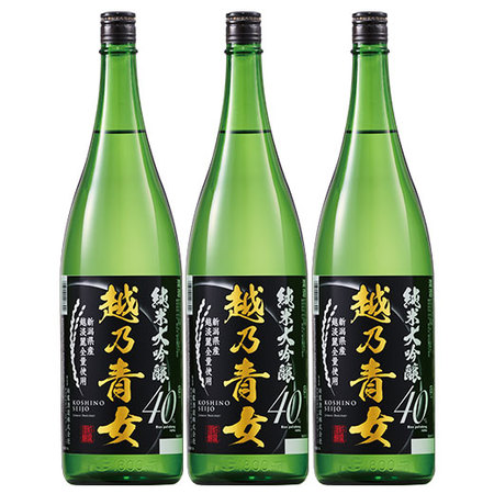 ≪ＷＥＢ限定★在庫販売！６４％ＯＦＦ！≫越乃青女　純米大吟醸40（超淡麗100％）３本組