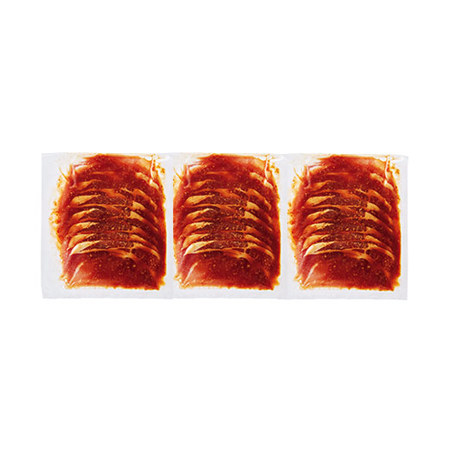 おろし生姜の醤油ダレに漬け込んだ薄切り豚ロース９００