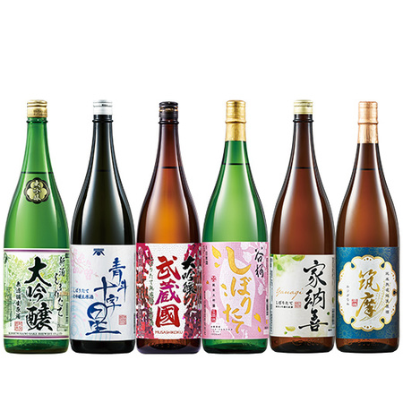 まとめて６蔵しぼりたて新酒生原酒飲みくらべ一升瓶６本組