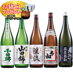 ２０２５ 全国燗酒コンテスト金賞受賞酒一升瓶５本組【おまかせ猪口１個付き】