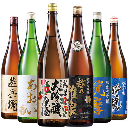 ≪６０％ＯＦＦ！≫全国６酒蔵至福の純米系飲みくらべ一升瓶６本組＜第３弾＞