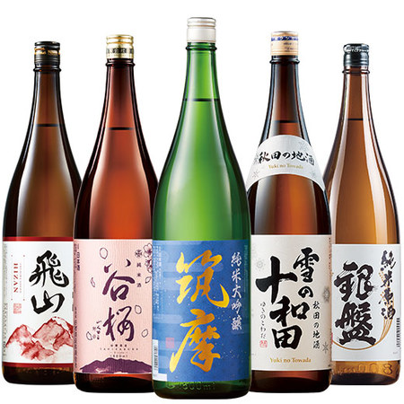 ≪５５％ＯＦＦ！≫名水五蔵飲みくらべ一升瓶５本組