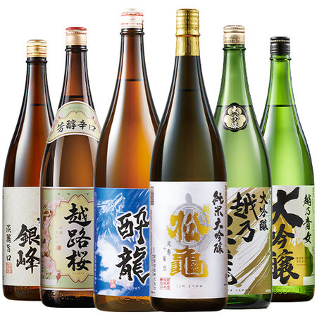 ≪５２％ＯＦＦ！≫特割！越乃六蔵至高の飲みくらべ一升瓶６本組＜第２弾＞