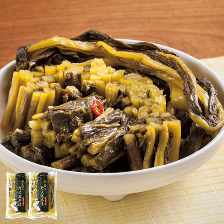 金色の野沢菜本漬２袋