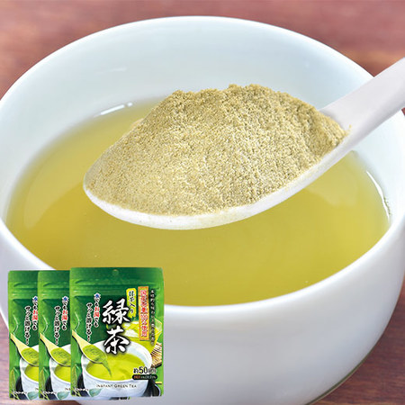 サッと溶ける粉末緑茶３袋