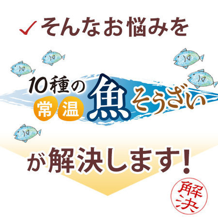 【アウトレットセール★約５０％ＯＦＦ！】１０種の常温魚そうざい（4月分）