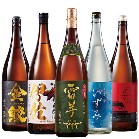 ≪５８％ＯＦＦ！≫家計応援！利酒師厳選！鹿児島・宮崎芋焼酎一升瓶5本組