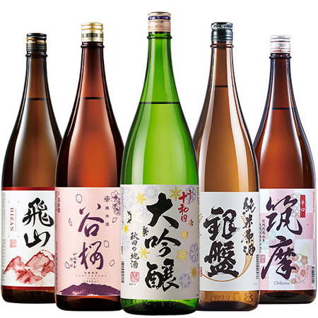 ≪５４％ＯＦＦ！≫名水五蔵飲みくらべ一升瓶５本組＜第２弾＞