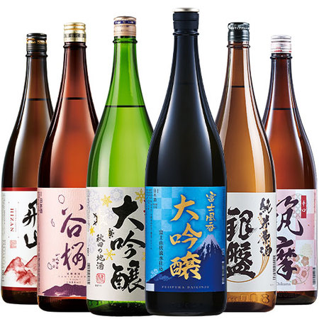 ≪５４％ＯＦＦ！≫名水六蔵飲みくらべ一升瓶６本組＜第２弾＞