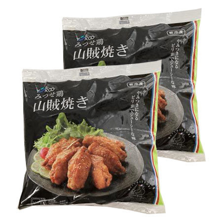 ◆お徳用！みつせ鶏ふっくら手羽山賊焼き２袋【よりどり対象商品】
