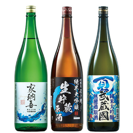 純米大吟醸生貯蔵原酒飲みくらべ一升瓶３本組