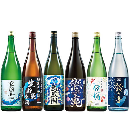 まとめて６蔵 純米系生貯蔵原酒一升瓶６本組