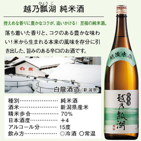 ≪４８％OFF！≫特割！越乃六蔵 純米酒飲みくらべ一升瓶６本組＜第２弾＞