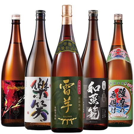 ≪５３％OFF！≫ソーダ割が旨い！芋焼酎飲みくらべ一升瓶５本組
