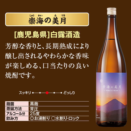 【父の日お届け】鹿児島・宮崎五蔵の芋焼酎飲みくらべ一升瓶５本組+１本増量＜第２弾＞