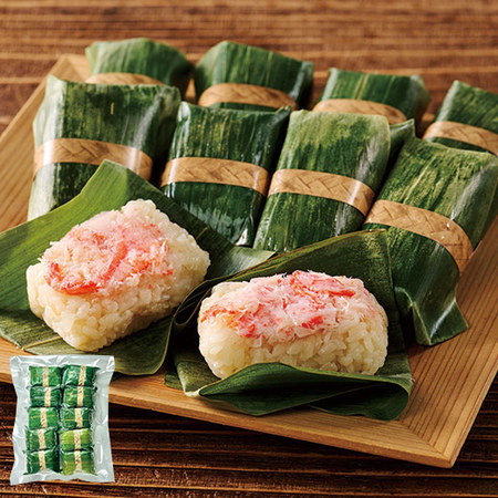 ≪ＷＥＢ限定★約３１％ＯＦＦ！≫レンジで簡単！笹巻かにめし１０個