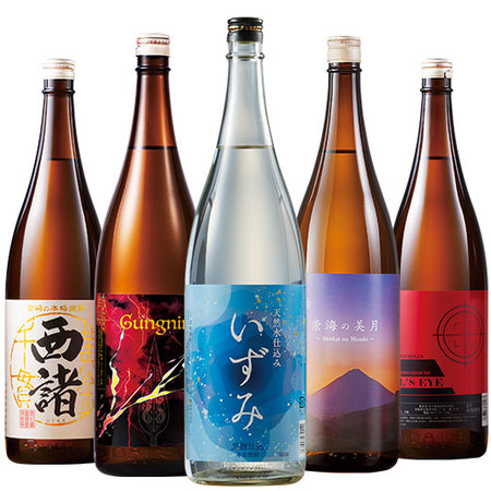 ≪５８％ＯＦＦ！≫鹿児島・宮崎五蔵の芋焼酎飲みくらべ一升瓶５本組