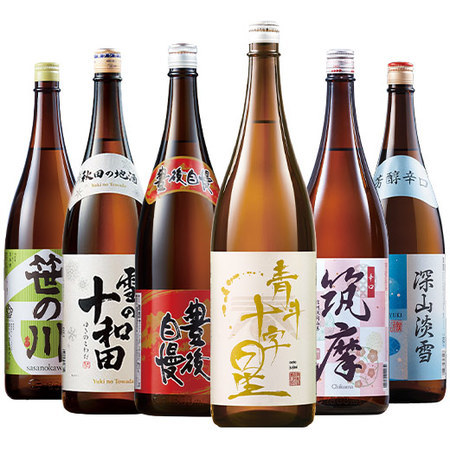 【父の日お届け】特割！全国地酒飲みくらべ一升瓶６本組＜第５弾＞