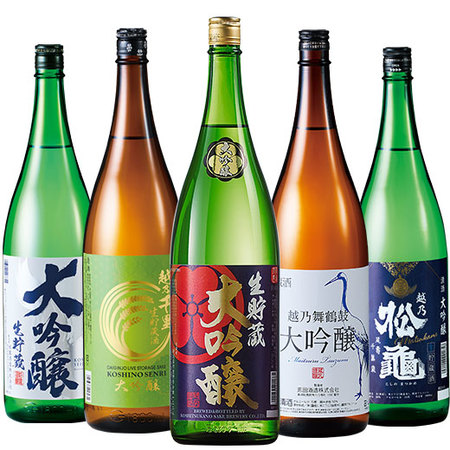 越乃五蔵 大吟醸生貯蔵酒一升瓶５本セット＜第２弾＞