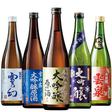 ≪ＷＥＢ限定！特別送料無料★５０％オフ！≫特割！越乃五蔵大吟醸飲みくらべ５本組＜第３弾＞