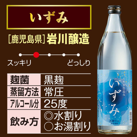 【５００円割引券付き！】≪５５％ＯＦＦ！≫　本場鹿児島！ベルーナ限定薩摩焼酎お試し3本組